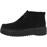 CLARKS Torhill Moss Dames Veterschoenen - Suede - Zwart