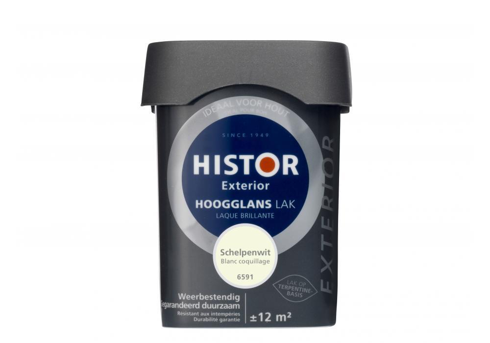 Histor Exterior Lak Hoogglans 0 75 liter - Schelpenwit