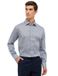 Eterna Chemise Bleu Imprimé Coton Coupe normale
