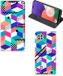 B2Ctelecom Samsung Galaxy A22 5G Book Case Blokken Kleurrijk