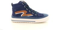 Develab 45389 Hoge Sneakers Blauw Leer Heren Maat 29