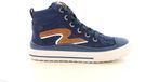 Develab 45389 Hoge Sneakers Blauw Leer Heren Maat 29