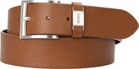 BOSS leren heren riem - middenbruin