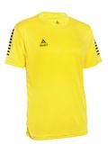 SELECT Derbystar Select Pisa-shirt 600056 Gelb/Schwarz Polyester Korte mouw Mannen Volwassenen