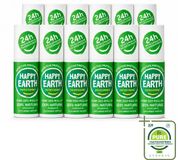 Happy Earth 12 x Déodorant Roll-On 100% Naturel Concombre Matcha 75 ml