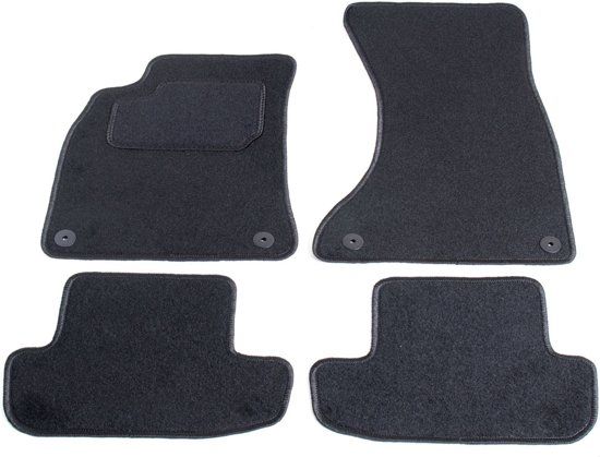 Cargoods Automatten op maat - zwart stof - geschikt voor Audi A5 coupÃ© vanaf 2007