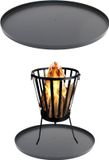 HEAT OUTDOOR LIVING HEAT Bodemplaat Rond Ø 50 cm – Zwart Staal – Hittebestendige Onderplaat voor Vuurschaal & Vuurkorf