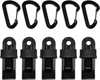 Bol 5 Paquets de Clips de Tente Clips de Bâche Robustes et Durables Serrures de Pince pour Accessoires de Camping en Plein Air