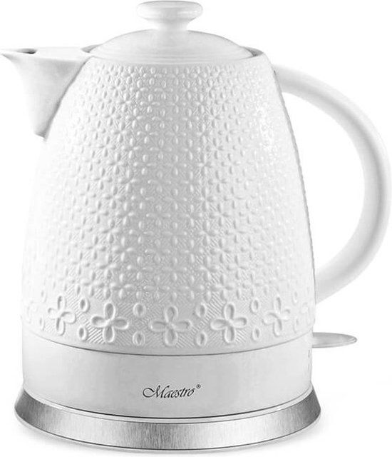 Maestro Keramische Waterkoker 1.5L - 1200W - Wit