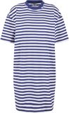 Urban Classics Oversized Striped Tee Korte jurk - XS - Wit/Blauw