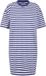 Urban Classics Oversized Striped Tee Korte jurk - XS - Wit/Blauw