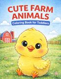 Toddler Farm Animals Coloring Book