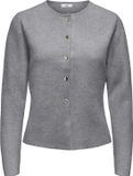 JDY Jacqueline de Yong Vest Jdyprime Life L/s On Fitted Cardiga 15347276 Medium Grey Melange Dames Maat - L