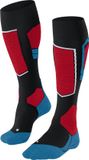 FALKE SK4 chaussettes de ski fonctionnelles chaudes fines en laine pour hommes noir - taille 46-48