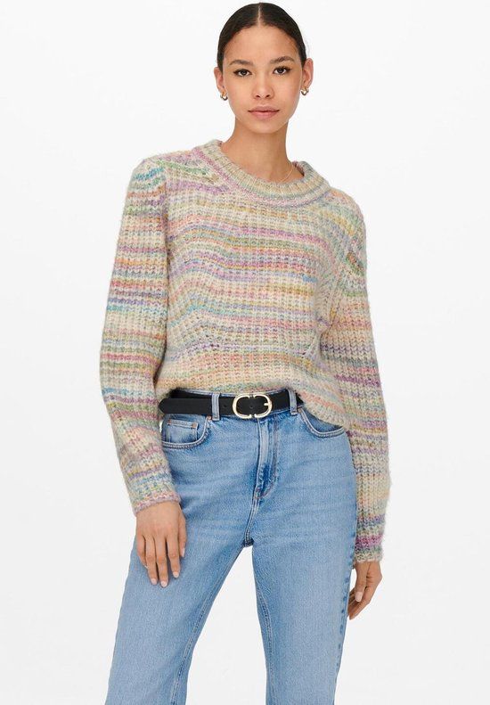 ONLY ONLCARMA L/S Pullover CC Knt - Pumice Stone - XL