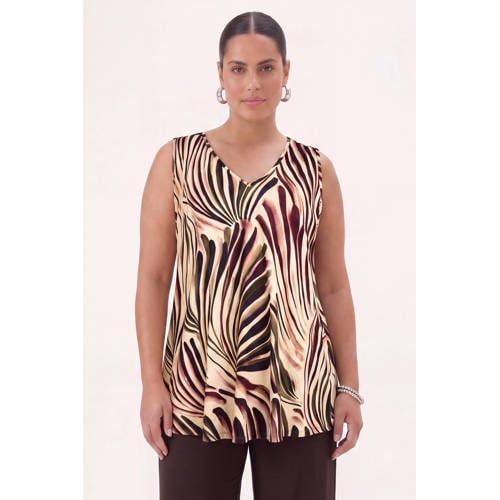 YOEK top met print Plus Size - meerkleurig