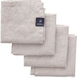 Himla Sunshine Serviette en lin - 4 pièces - Ash