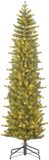 Black Box Trees Harma Smalle Kunstkerstboom - Kerstboom met Verlichting met Timer- en Dimfunctie - Kerstversiering met Warm Witte LED's voor Binnen - H185 x Ø63 cm - Groen