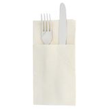 Garcia de Pou Kangoeroe, Like Linen, papieren servetten, 70 g/m², 40 x 40 cm, crème