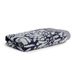 Möve Brooklyn Botanic douchehanddoek, 80 x 150 cm, van 85% katoen, 10% viscose, 5% linnen, Nature/Deep Sea