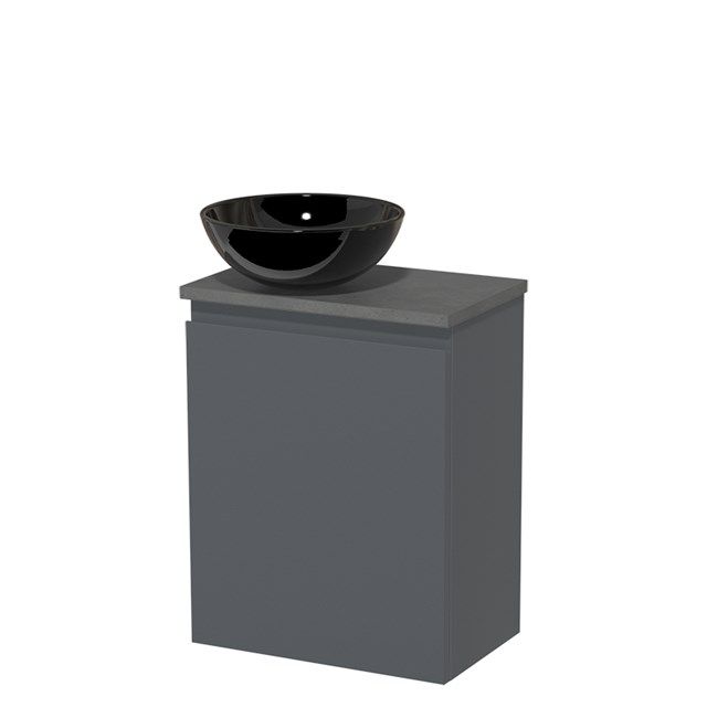 Maxaro Modulo Toiletmeubel - 41 cm - Donkergrijs Beton