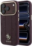 Guess Peony Stripe iPhone 18 Pro Max Hoesje MagSafe Back Cover Burgundy