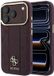 Guess Peony Stripe iPhone 18 Pro Max Hoesje MagSafe Back Cover Burgundy