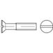 TOOLCRAFT 134154 Vis à tête fraisée M2.5 20 mm Fente DIN 963 Acier Zingué par galvanisation 200 pièce(s)