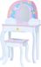Teamson Kids Houten Kaptafel Kinderen - Tafel en Stoel Set - Roze/Regenboog