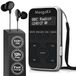 Radio portable DAB+ - Radio FM de poche - Argent - Avec écouteurs et pile rechargeable