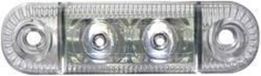 SecoRüt Voyant de marquage Côté 12 V, 24 V Verre blanc clair