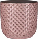 Mica Decorations Lauria pot rond lichtroze h6xd7,5 cm