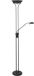 Mexlite Lampadaire - noir - Curtis - métal - lampe de lecture - LED - 4605ZW