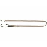 Trixie Hondenriem - Neopreen Handvat, Robuust Singelband - 120x1 cm - Zand