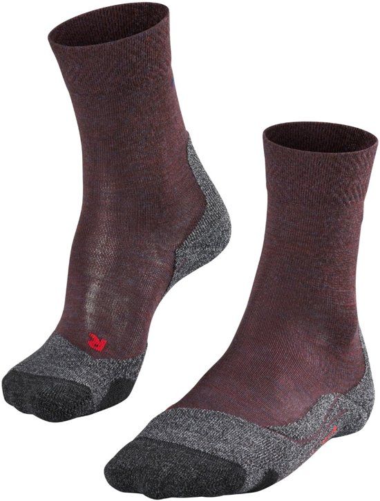Falke TK2 Melange Dames Wandel Sok 16163 - Rood - Maat 35-36