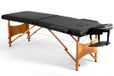 Fitby Massagetafel - Massagetafel Inklapbaar - Behandeltafel - Hoogte verstelbaar - 185x60cm - Zwart