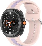 Wigento Siliconen armband voor Samsung Galaxy Watch 9 / 8 / 8 Classic, tweekleurig design