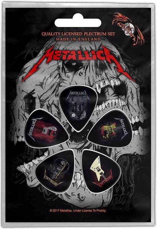 Metallica Guitars Unisex Plectrumset - meerkleurig - Standard