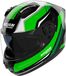 Nolan N60-6 Piega 359, casque intégral, couleur: Noir/Vert Néon/Blanc/Argent, taille: XS