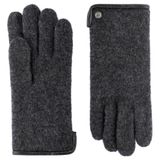Roeckl Vingerhandschoenen 'FELTED WOOL' grijs / antraciet / basaltgrijs / rookgrijs / donkergrijs / grijs gemêleerd