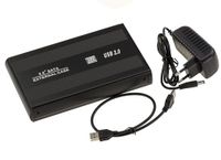 KALEA-INFORMATIQUE Externe USB-behuizing voor SATA 3,5 harde schijven met externe voeding. aluminium