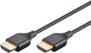 Goobay HDMI kabel | Slimline | HDMI2.1 (8K 60Hz + HDR) | CCS | zwart | 0,50 meter