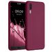 kwmobile telefoonhoesje geschikt voor Huawei P20 - Hoesje voor smartphone - Back cover in bordeaux-violet