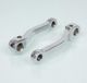 RSM proconcept 2 roues (p2r) RSM voetbeugel voor bromfiets crank pedaalarm Nieuw Chromé