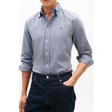 Tommy Hilfiger Flex Dobby Sf Shirt Carbon Navy Maat: XXL
