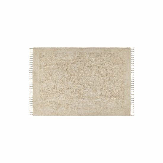 LOBERON Vloerkleed Avenagh crème Katoen Rechthoekig Landelijk 200x140 cm