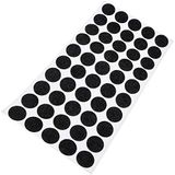 Adsamm® 50 x Zelfklevende Viltglijders, Zwart, Ø 20 mm, Rond, 1,5 mm Dun