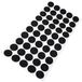 Adsamm® 50 x Zelfklevende Viltglijders, Zwart, Ø 20 mm, Rond, 1,5 mm Dun