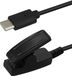 kwmobile USB-oplaadkabel type c geschikt voor Garmin vivomove Trend / Lily / HR / Forerunner 35 / 30 / 735XT - Kabel voor smartwatch - in zwart