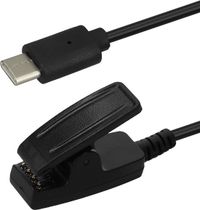 kwmobile USB-oplaadkabel type c geschikt voor Garmin vivomove Trend / Lily / HR / Forerunner 35 / 30 / 735XT - Kabel voor smartwatch - in zwart